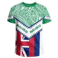 Hawaii Flag Molokai T Shirt Mit Style - Polynesian Pride