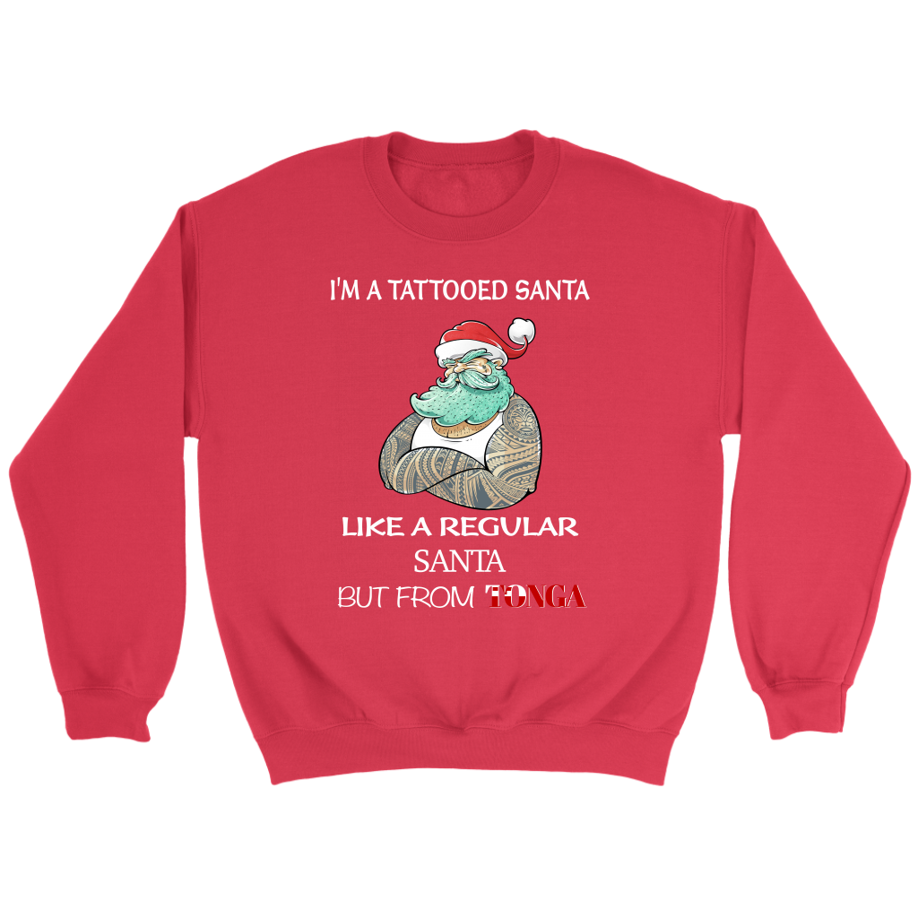Tonga T Shirt Im A Tattooed Santa - Polynesian Pride