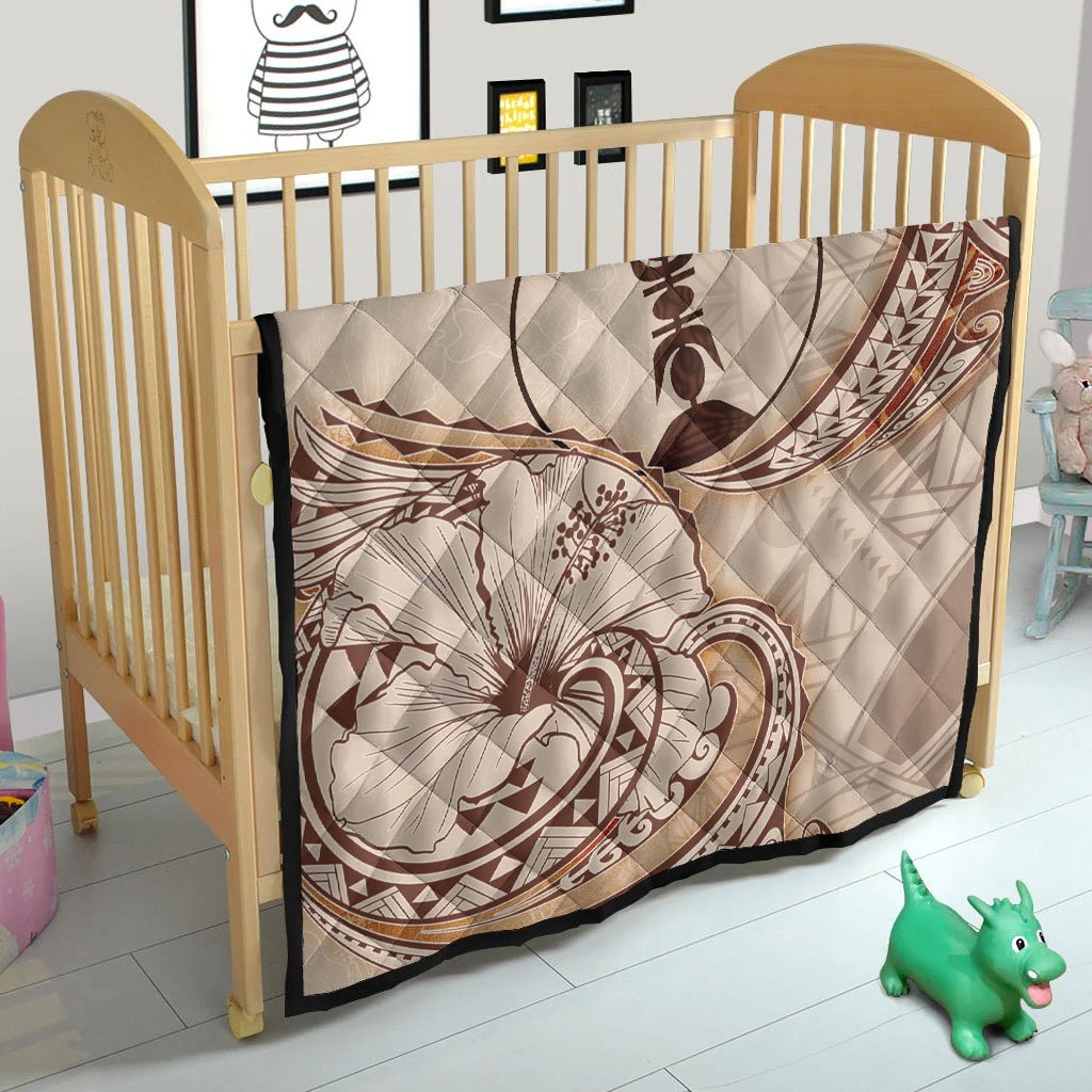 New Caledonia Premium Quilt - Hibiscus Flowers Vintage Style - Polynesian Pride