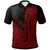 New Caledonia Polo Shirt Red Color Symmetry Style Unisex Black - Polynesian Pride