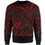 New Caledonia Sweatshirt - Cross Style Red Color Unisex Black - Polynesian Pride