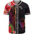 Niue Baseball Shirt - Tropical Hippie Style Unisex Black - Polynesian Pride