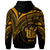 Niue Hoodie Gold Color Cross Style - Polynesian Pride