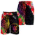 Niue Men's Shorts - Tropical Hippie Style Black - Polynesian Pride