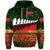 New Zealand Maori ANZAC Hoodie Poppy Vibes Green LT8 Green - Polynesian Pride