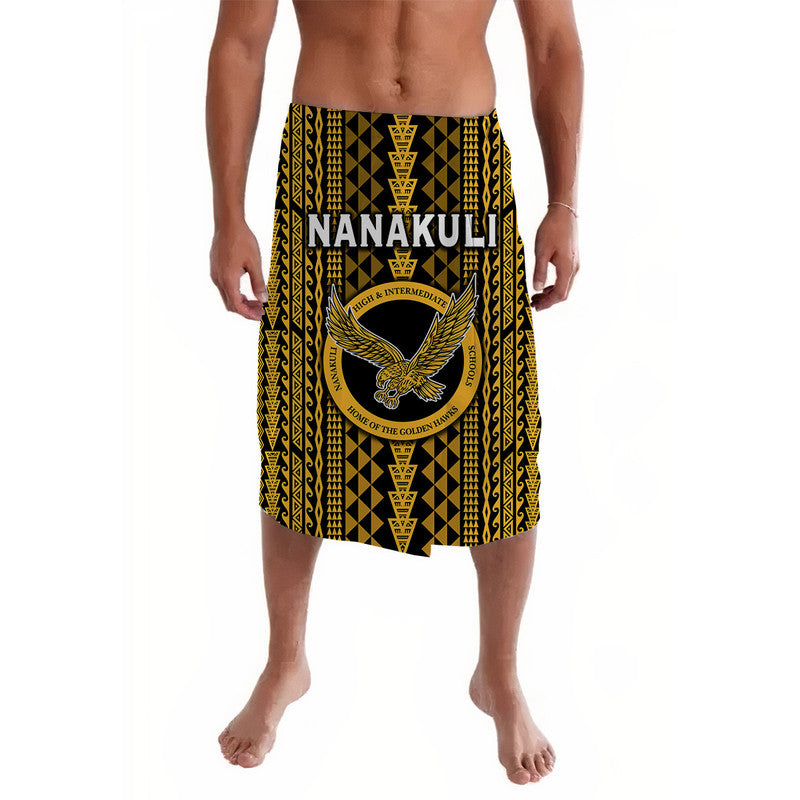 Hawaii Nanakuli School Lavalava Golden Hawks Simple Style LT8 Yellow - Polynesian Pride