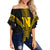 Hawaii - Nanakuli High Off Shoulder Waist Wrap Top AH Female Black - Polynesian Pride