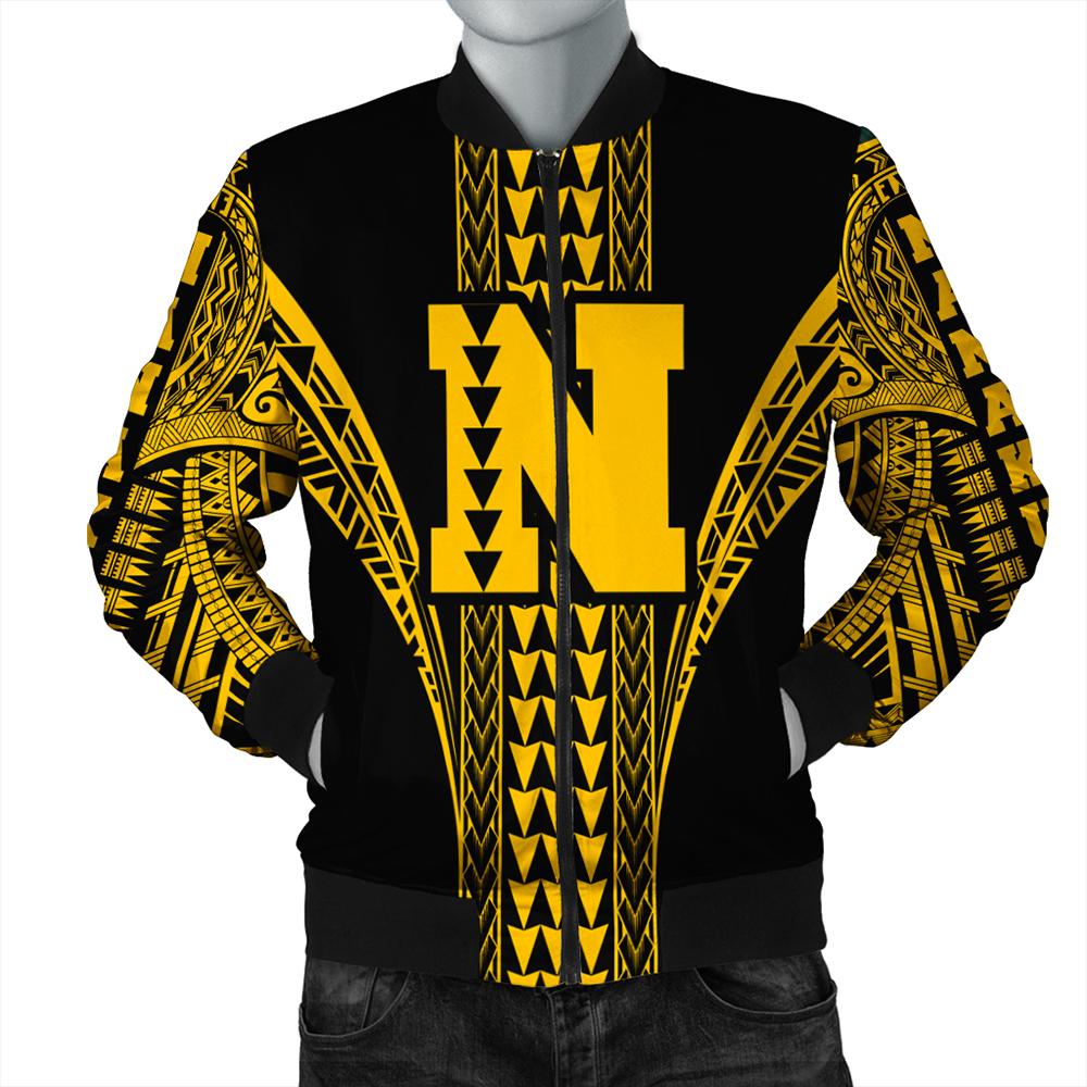 Hawaii Bomber Jacket - Nanakuli High Bomber Jacket AH Black Unisex - Polynesian Pride