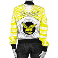 Hawaii Bomber Jacket - Kanaka Nanakuli High School Women's Bomber Jacket Demodern Style AH - Polynesian Pride