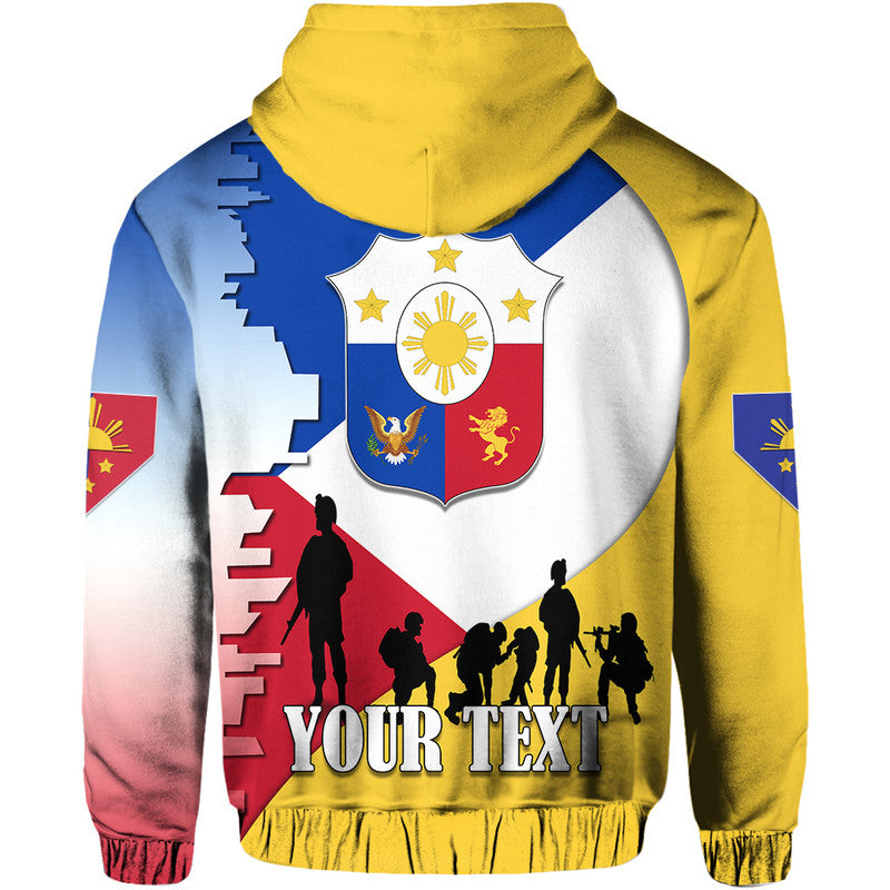 Custom Philippines Hoodie Celebrating Heroes Day LT9 - Polynesian Pride