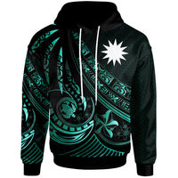 Nauru Hoodie The Flow of The Ocean Unisex Green - Polynesian Pride