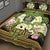 Nauru Quilt Bed Set - Polynesian Gold Patterns Collection - Polynesian Pride