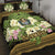 Nauru Quilt Bed Set - Polynesian Gold Patterns Collection Black - Polynesian Pride