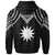 Nauru Custom Zip up Hoodie Polynesian Armor Style Black - Polynesian Pride