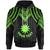 Nauru Custom Hoodie Polynesian Armor Style Green Unisex Green - Polynesian Pride