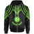 Nauru Custom Zip up Hoodie Polynesian Armor Style Green Unisex Green - Polynesian Pride