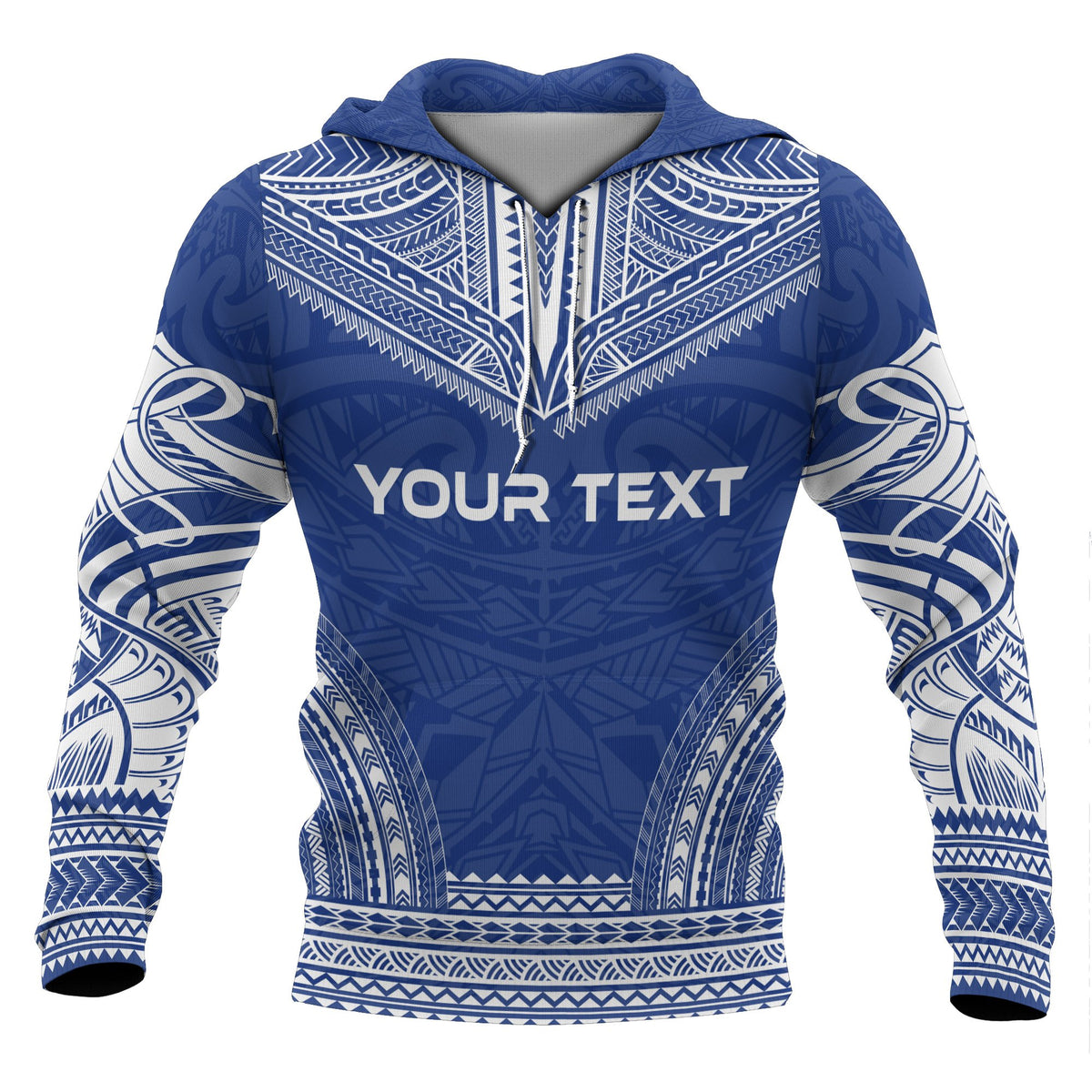 Nauru Polynesian Chief Custom Hoodie Flag Version - Polynesian Pride