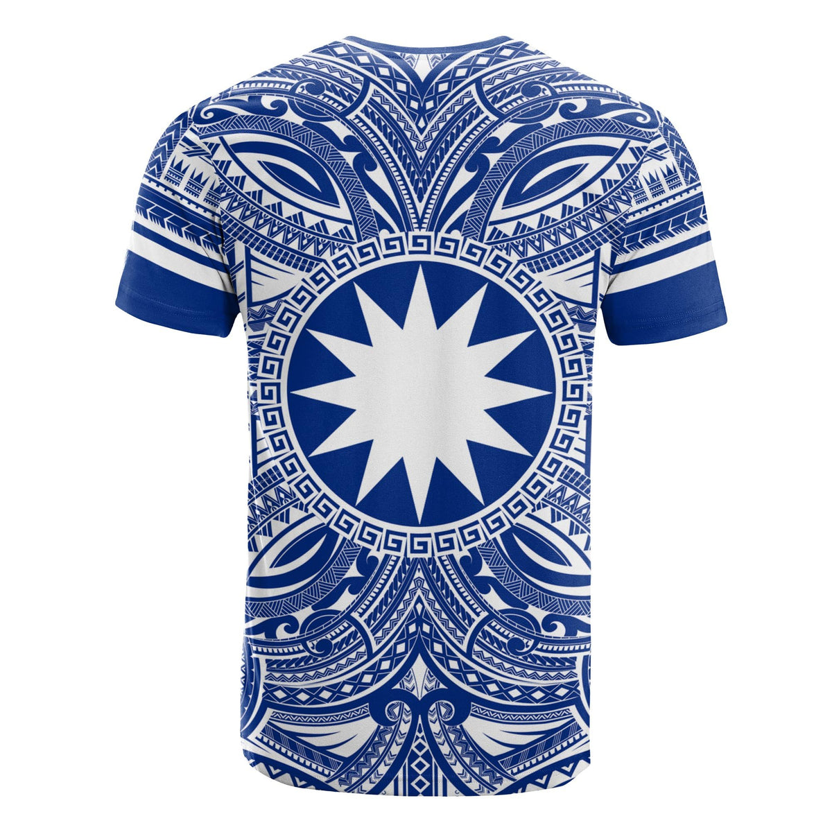 Nauru All T Shirt Nauru Coat Of Arms Polynesian Flag Color - Polynesian Pride