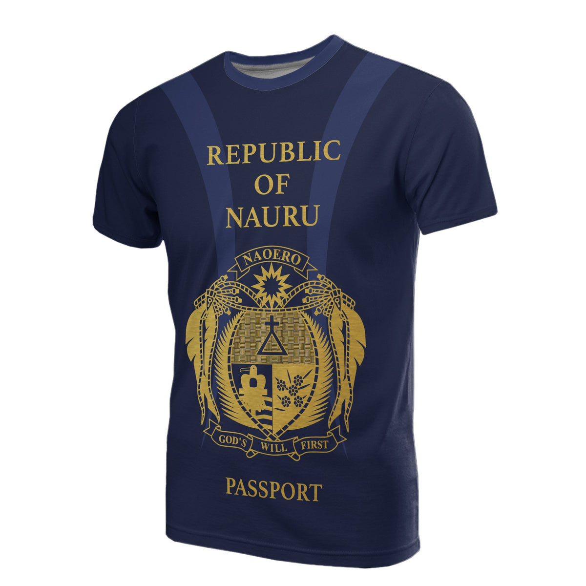 Nauru All Over Print T Shirt Republic Of Nauru Passport Unisex Art - Polynesian Pride