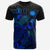Nauru T Shirt Nauru Flag Turtle Hibiscus Blue Unisex Blue - Polynesian Pride