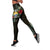 Nauru Hibiscus Leggings A7 Black - Polynesian Pride