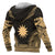 Nauru Polynesian Chief Custom Zip up Hoodie Gold Version - Polynesian Pride