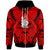 New Caledonia Zip Hoodie Classic Vignette Style Unisex Red - Polynesian Pride