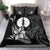 New Caledonia Bedding Set - Fish With Plumeria Flowers Style Black - Polynesian Pride