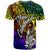 New Caledonia Custom T Shirt Rainbow Polynesian Pattern - Polynesian Pride