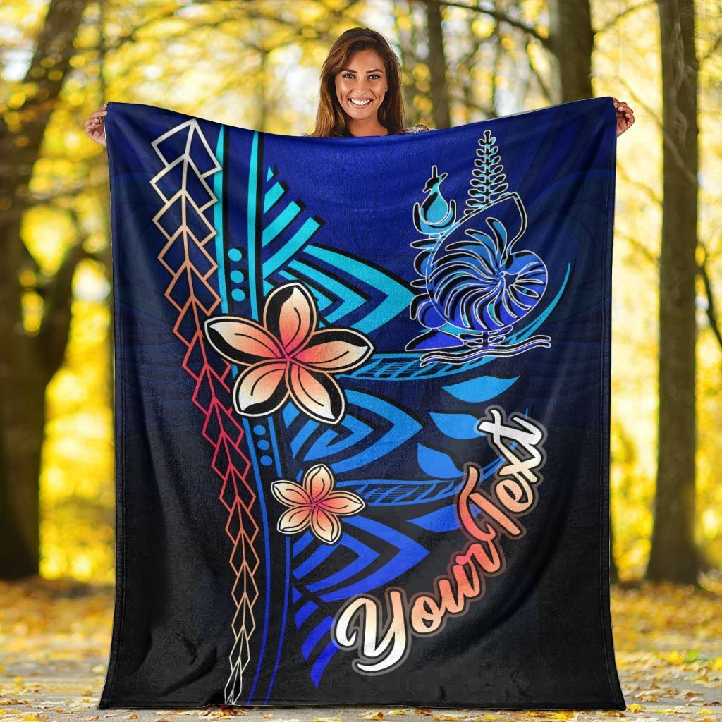 New Caledonia Custom Personalised Premium Blanket - Vintage Tribal Mountain - Polynesian Pride