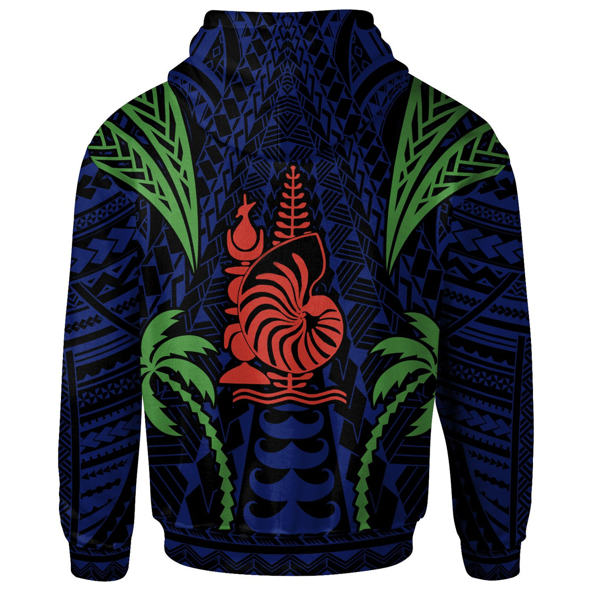 New Caledonia Hoodie Blood Runs Through My Veins Style Flag - Polynesian Pride