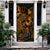 New Caledonia Door Cover Turtle Hibiscus Gold Gold - Polynesian Pride