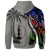 New Caledonia Zip up Hoodie Classical Coconut Tree - Polynesian Pride