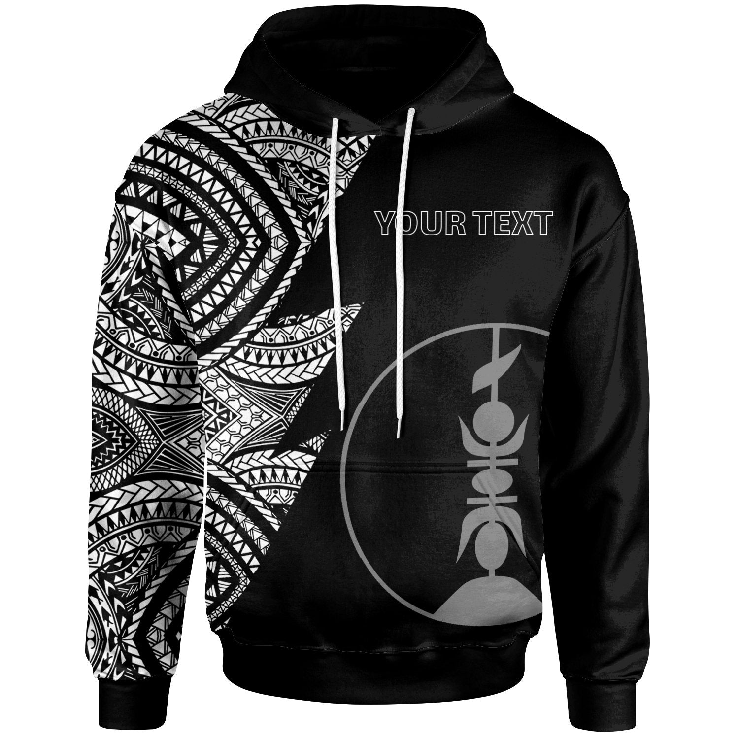 New Caledonia Custom Personalized Hoodie Flash Style White Unisex White - Polynesian Pride