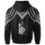 New Caledonia Custom Zip up Hoodie Polynesian Armor Style Black - Polynesian Pride