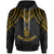 New Caledonia Hoodie Polynesian Armor Style Gold Unisex Gold - Polynesian Pride