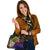 New Caledonia Custom Personalised Shoulder Handbag - Rainbow Polynesian Pattern - Polynesian Pride