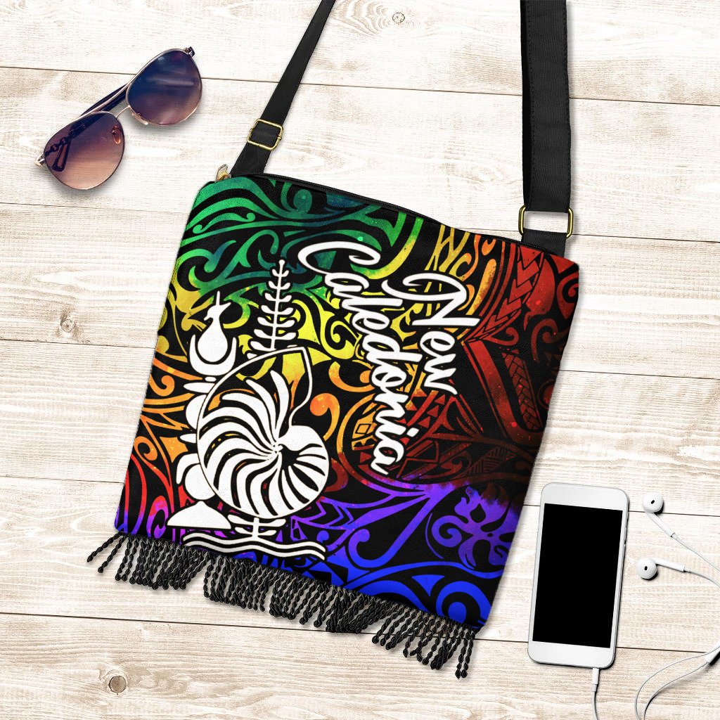 New Caledonia Boho HandBag - Rainbow Polynesian Pattern One Style One Size Rainbow - Polynesian Pride