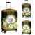 Niue Luggage Covers - Polynesian Gold Patterns Collection Black - Polynesian Pride