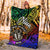 Niue Premium Blanket - Rainbow Polynesian Pattern - Polynesian Pride