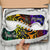 Niue Custom Personalised Sneakers - Rainbow Polynesian Pattern - Polynesian Pride