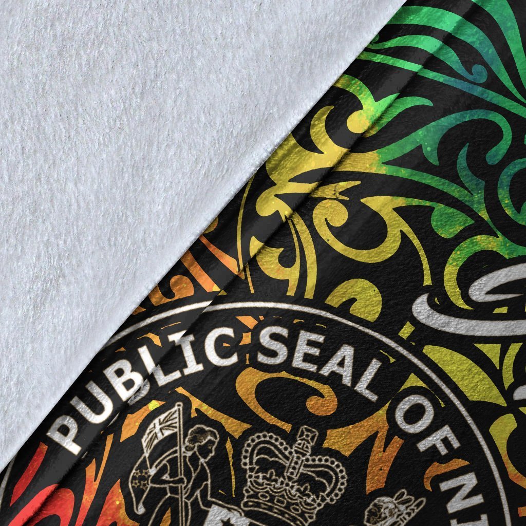 Niue Premium Blanket - Rainbow Polynesian Pattern - Polynesian Pride