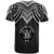 Niue Custom T Shirt Polynesian Armor Style Black - Polynesian Pride