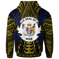 Niue Hoodie Blood Runs Through My Veins Style Flag - Polynesian Pride