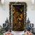 Niue Door Cover Turtle Hibiscus Gold - Polynesian Pride