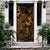 Niue Door Cover Turtle Hibiscus Gold - Polynesian Pride