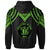 Niue Hoodie Polynesian Armor Style Green - Polynesian Pride