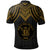 Niue Custom Polo Shirt Polynesian Armor Style Gold - Polynesian Pride