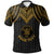 Niue Custom Polo Shirt Polynesian Armor Style Gold Unisex Gold - Polynesian Pride