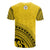 Niue All Over T Shirt Niue Seal Polynesian Tribal Yellow Version - Polynesian Pride